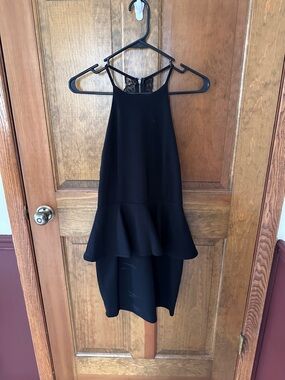 Black Peplum Dress